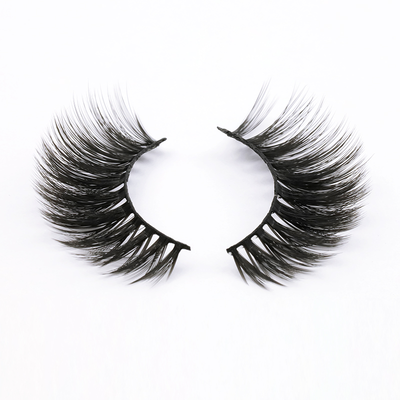 Soft and light 3D silk synthetic fiber lashes JH119